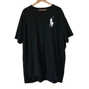 Polo Ralph Lauren Men's Cotton Short Sleeve Pony #3 Black Tee Shirt Size 2XB